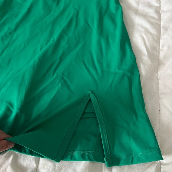 Shein Split Hem Solid Active / tennis Dress Green S(4) skort built in - Picture 8 of 13